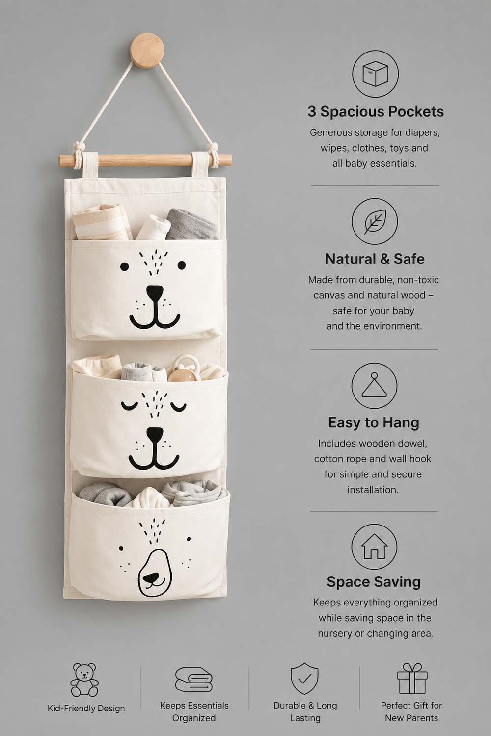 Over the Door Baby Storage Organiser